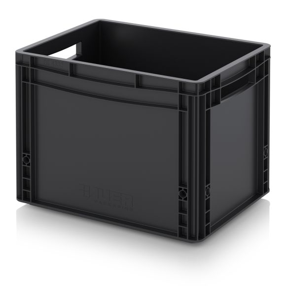 Caisse polypropylène emboitable et empilable - Noir - 30L