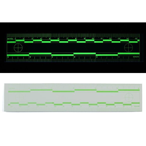 Réglets cartonnés fluorescents - Vert - L15 cm - lot de 10