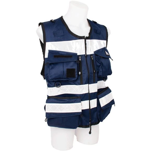 Gilet d'intervention multi-poches Dimatex STAFF - Bleu nuit