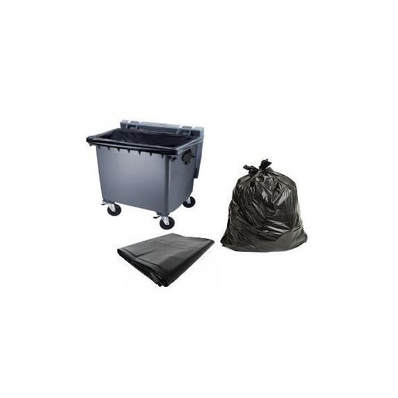 Sac poubelle pour conteneur de 750L - épaisseur 22µ - rouleau de 10 sacs
