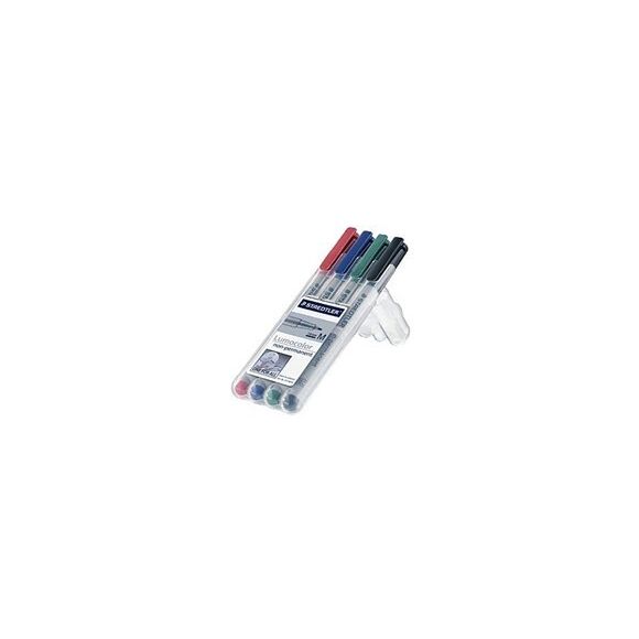 Pack de 4 feutres fins de 1 mm (vert - rouge- bleu - noir)