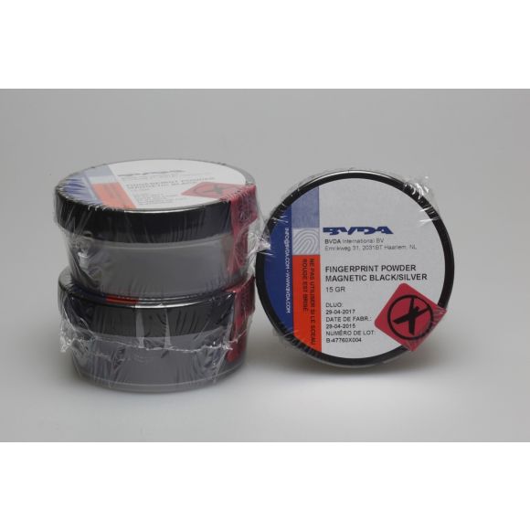Poudre d'empreinte magnétique Two-Tone Silver/Black - pot de 15 g