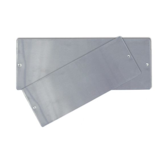 Plaque à encrer en inox pré trouée - 10,2 x 25,4 cm