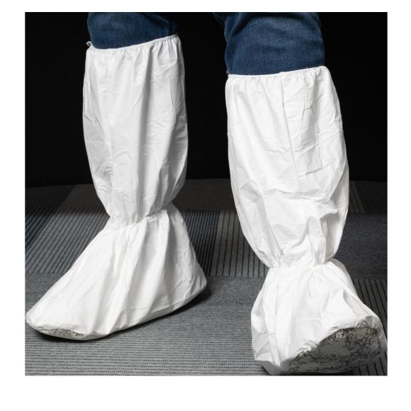Sur-bottes blanches antidérapantes