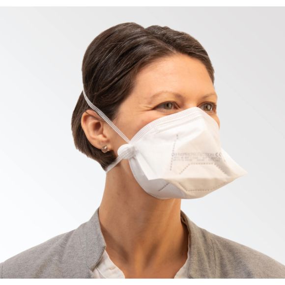 Masques de protection respiratoire FFP3 NR concave avec pli horizontal - lot de 25