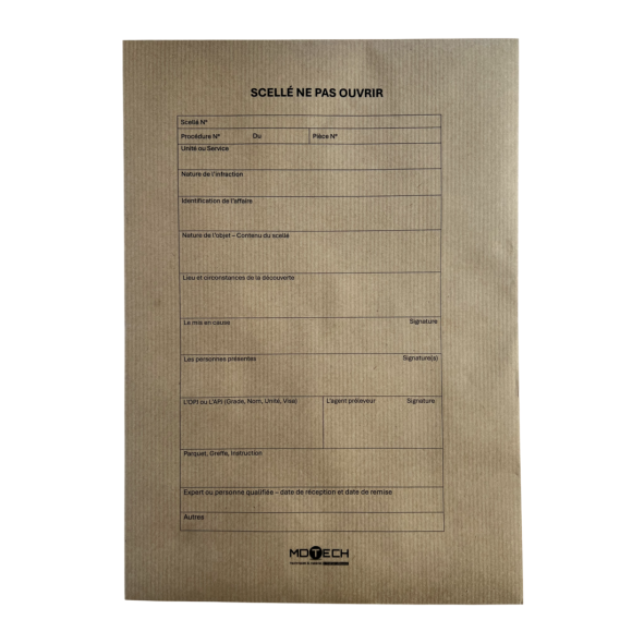 Enveloppes kraft C4 à sceller imprimées - 229 x 324 mm - lot de 100