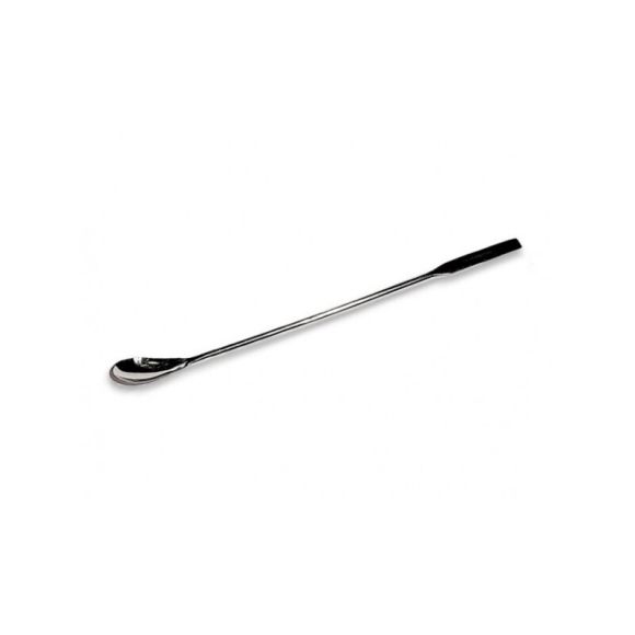 Spatule en inox avec extrémité en cuillère - 18 cm
