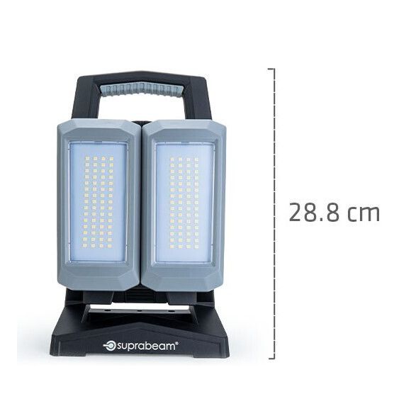 Projecteur rechargeable double tête SupraBeam® W6R - 4600 lumens